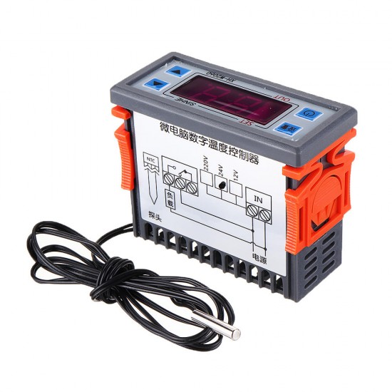 5pcs 220V XH-W2060 Embedded Digital Thermostat Cabinet Freezer Cold Storage Thermostat Temperature Controller Temperature Control 5pcs 220V XH-W2060 Embedded Digital Thermostat Cabinet Freezer Cold Storage Thermostat Temperature Controller Temperature Control