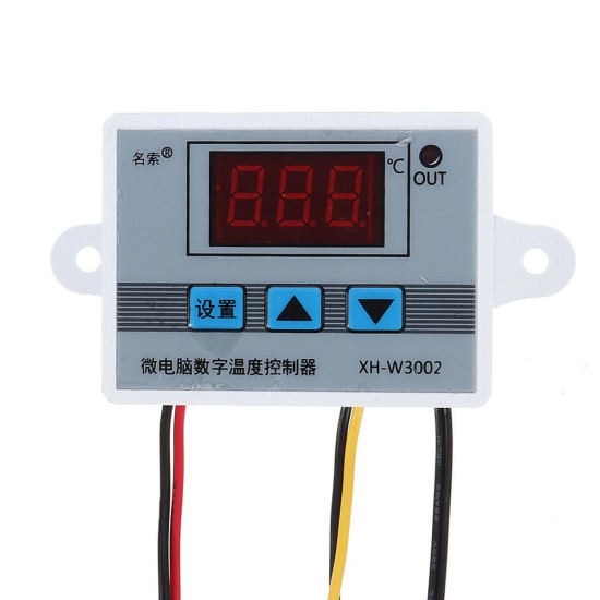 5pcs 220V XH-W3002 Micro Digital Thermostat High Precision Temperature Control Switch Heating and Cooling Accuracy 0.1