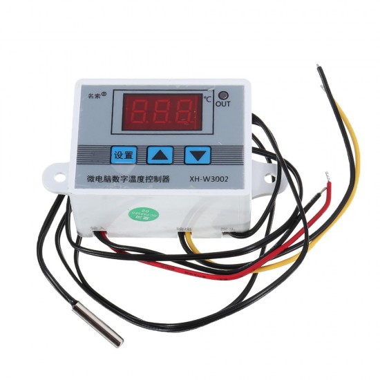 5pcs 220V XH-W3002 Micro Digital Thermostat High Precision Temperature Control Switch Heating and Cooling Accuracy 0.1