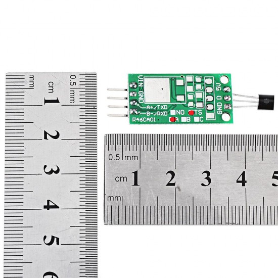 5pcs DS18B20 5V RS485 Com UART Temperature Acquisition Sensor Module Modbus RTU PC PLC MCU Digital Thermometer