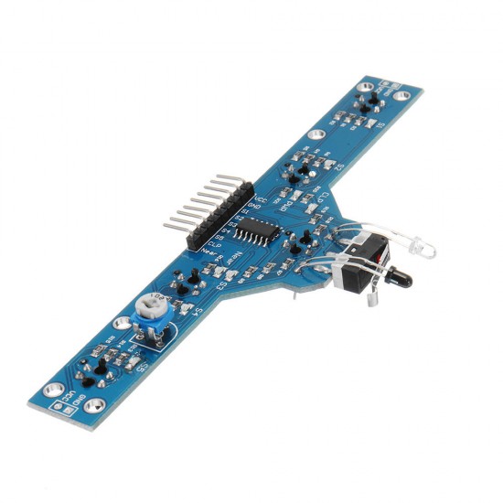 5pcs Five Road Tracing Module Tracing Sensor Module 5 Functions Intelligent Vehicle Control Board