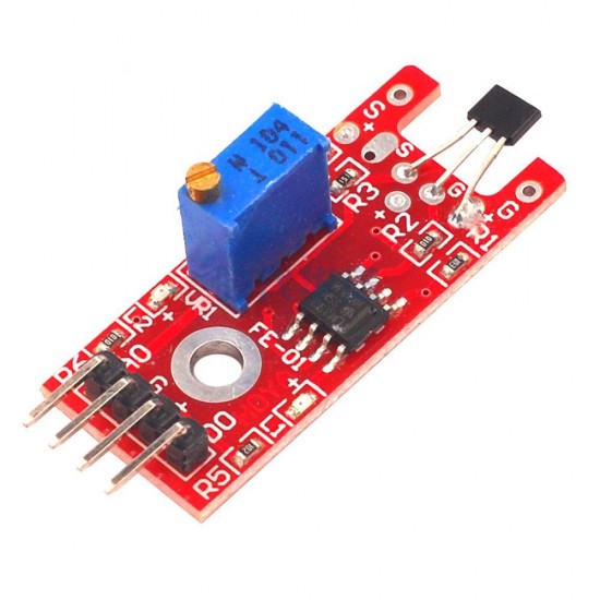 5pcs KY-024 4pin Linear Magnetic Switches Speed Counting Hall Sensor Module for Arduino - products that work with official Arduino boards