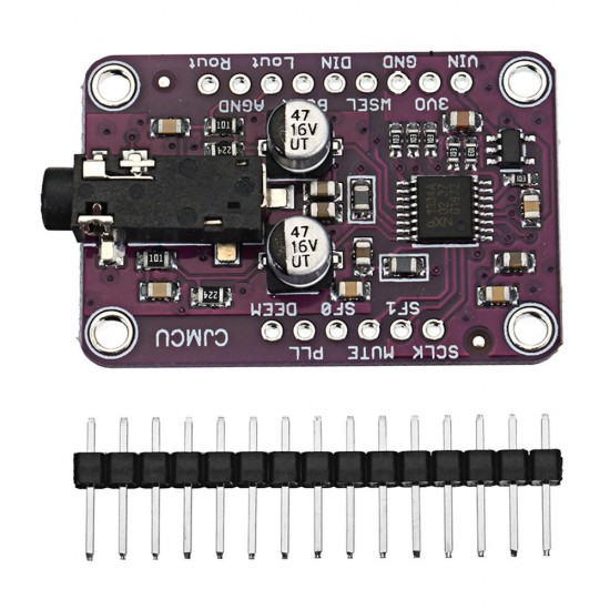 -1334 UDA1334A I2S Audio Stereo Decoder Module Board 3.3V - 5V for Arduino - products that work with official Arduino boards -1334 UDA1334A I2S Audio Stereo Decoder Module Board 3.3V - 5V for Arduino - products that work with official Arduino boards