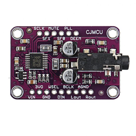 -1334 UDA1334A I2S Audio Stereo Decoder Module Board 3.3V - 5V for Arduino - products that work with official Arduino boards -1334 UDA1334A I2S Audio Stereo Decoder Module Board 3.3V - 5V for Arduino - products that work with official Arduino boards