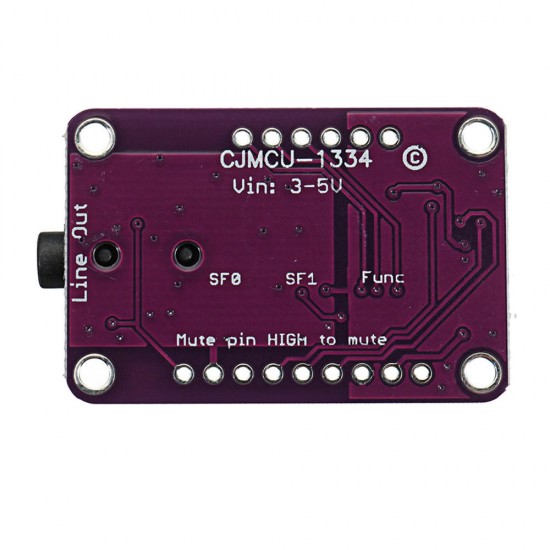 -1334 UDA1334A I2S Audio Stereo Decoder Module Board 3.3V - 5V for Arduino - products that work with official Arduino boards