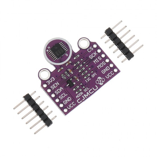 -1335 Hall Effect 360° Non-Contact X-Y Plane Angle Sensor Module 3.3V/5V I2C SPI -1335 Hall Effect 360° Non-Contact X-Y Plane Angle Sensor Module 3.3V/5V I2C SPI