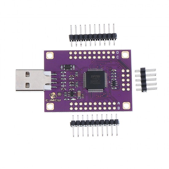 -4232 FT4232HL USB to RS232/RS485/RS422/UART/JTAG/SPI/I2C Serial Module Board