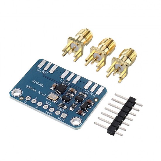 -5351 Si5351A Clock Generator Signal Generator Clock 8KHz-160MHz -5351 Si5351A Clock Generator Signal Generator Clock 8KHz-160MHz