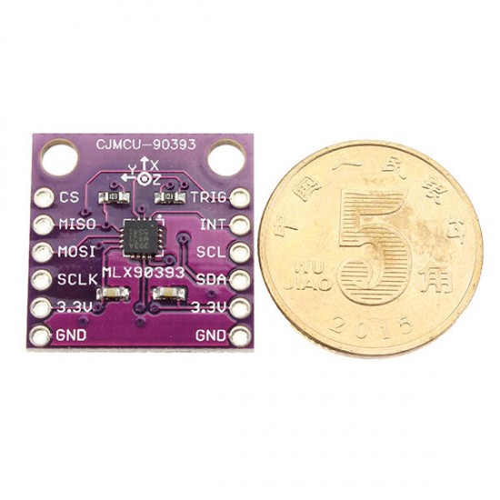 -90393 MLX90393 Digital 3D Hall Sensor Displacement Angle Rotate 3D Position -90393 MLX90393 Digital 3D Hall Sensor Displacement Angle Rotate 3D Position