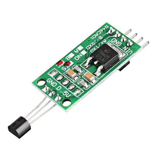 DS18B20 5V /12V RS485 / TTL Com UART Temperature Acquisition Sensor Module Modbus RTU PC PLC MCU Digital Thermometer DS18B20 5V /12V RS485 / TTL Com UART Temperature Acquisition Sensor Module Modbus RTU PC PLC MCU Digital Thermometer