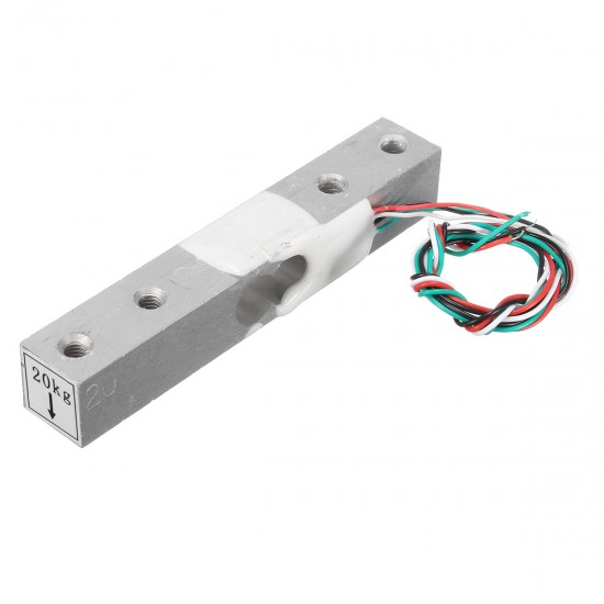 HX711 Module + 20kg Aluminum Alloy Scale Weighing Sensor Load Cell Kit HX711 Module + 20kg Aluminum Alloy Scale Weighing Sensor Load Cell Kit