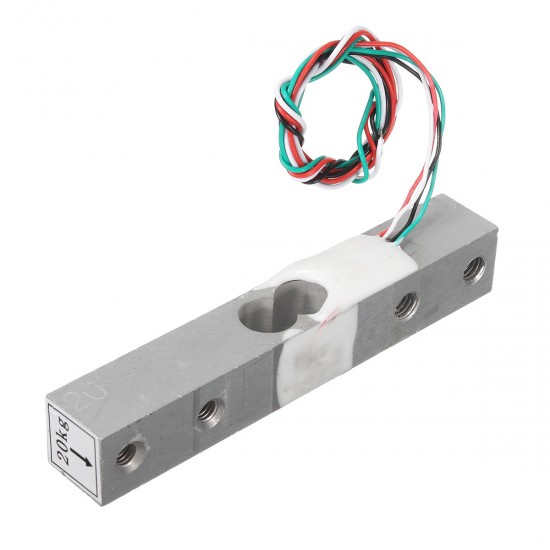 HX711 Module + 20kg Aluminum Alloy Scale Weighing Sensor Load Cell Kit HX711 Module + 20kg Aluminum Alloy Scale Weighing Sensor Load Cell Kit