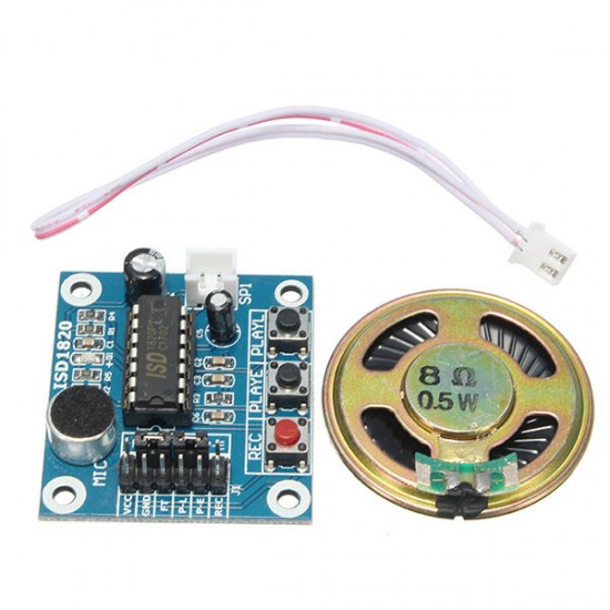 ISD1820 3-5V Recording Voice Module Recording And Playback Module Control Loop Play / Jog Play / Single Play