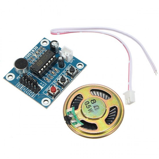 ISD1820 3-5V Recording Voice Module Recording And Playback Module Control Loop Play / Jog Play / Single Play