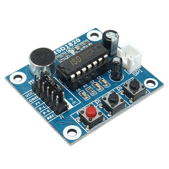 ISD1820 3-5V Recording Voice Module Recording And Playback Module Control Loop Play / Jog Play / Single Play ISD1820 3-5V Recording Voice Module Recording And Playback Module Control Loop Play / Jog Play / Single Play