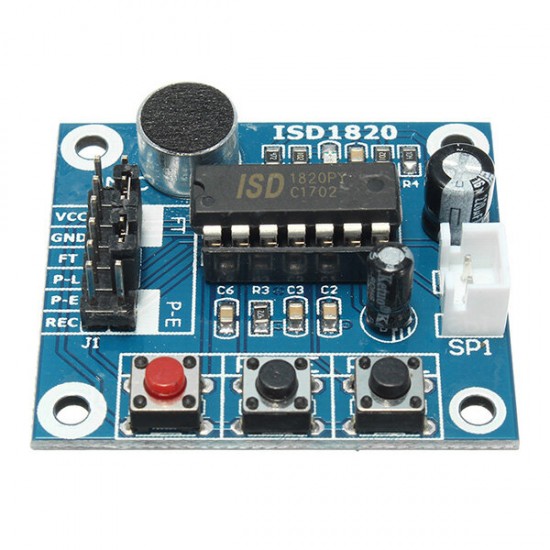 ISD1820 3-5V Recording Voice Module Recording And Playback Module Control Loop Play / Jog Play / Single Play