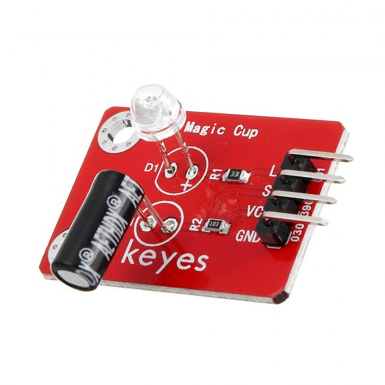 2Pcs Magic Light Cup Sensor Modules(pad hole) with Pin Header Digital Signal