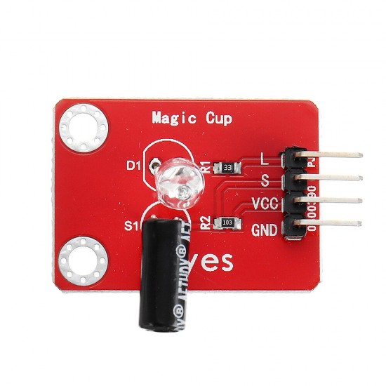 2Pcs Magic Light Cup Sensor Modules(pad hole) with Pin Header Digital Signal