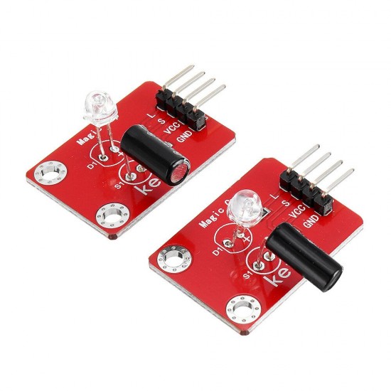 2Pcs Magic Light Cup Sensor Modules(pad hole) with Pin Header Digital Signal