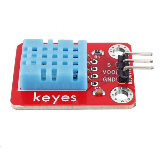 DHT11 Temperature and Humidity Sensor (pad hole) with Pin Header Module