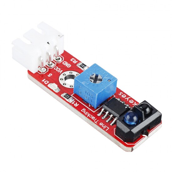 Grayscale Sensor(Pad hole) Anti-reverse Plug White Terminal TCRT5000 Sensor Module