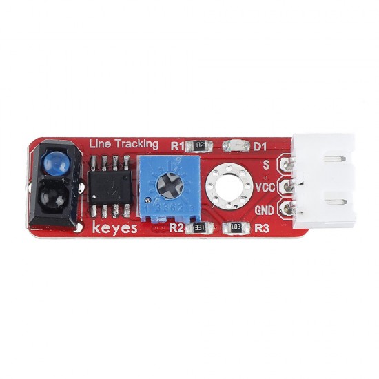 Grayscale Sensor(Pad hole) Anti-reverse Plug White Terminal TCRT5000 Sensor Module Grayscale Sensor(Pad hole) Anti-reverse Plug White Terminal TCRT5000 Sensor Module
