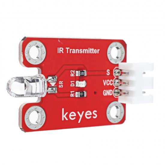Infrared Emission Sensor(Pad hole) Anti-reverse Plug White Terminal Digital Signal