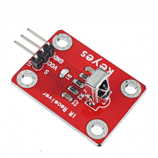 Infrared Receiving Sensor (pad hole) with Pin Header Module Digital Signal Infrared Receiving Sensor (pad hole) with Pin Header Module Digital Signal