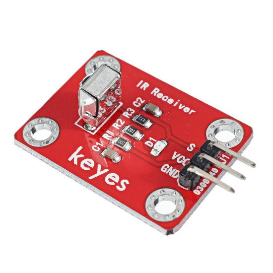 Infrared Receiving Sensor (pad hole) with Pin Header Module Digital Signal Infrared Receiving Sensor (pad hole) with Pin Header Module Digital Signal