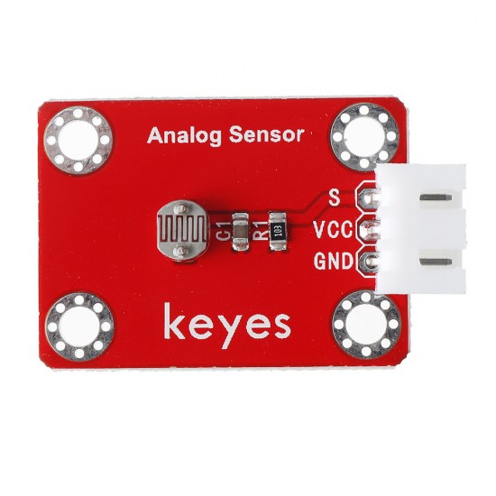 Light Sensitive Resistance Sensor (pad hole) Anti-reverse Plug White Terminal Analog Signal