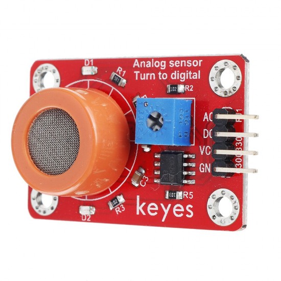 MQ-3 Alcohol Sensor Module with Pin Header Digital Signal and Analog Signal