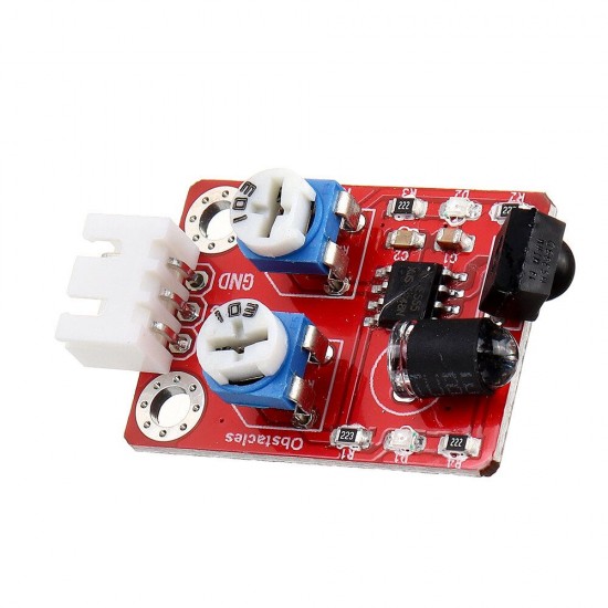 Obstacle Avoidance Sensor(Pad hole) Anti-reverse Plug White Terminal Module Digital Signal