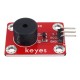 Passive Buzzer Module (pad hole) with Pin Header Wave Frequency 2KHz