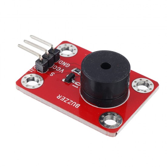 Passive Buzzer Module (pad hole) with Pin Header Wave Frequency 2KHz