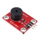 Passive Buzzer Module (pad hole) with Pin Header Wave Frequency 2KHz