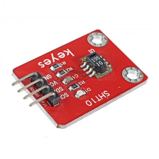 SHT10 Temperature and Humidity Composite Sensor(Pad hole) with Pin Header Vesrion SHT10 Temperature and Humidity Composite Sensor(Pad hole) with Pin Header Vesrion