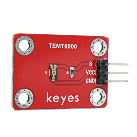 TEMT6000 Light Sensor(Pad hole) Analog Signal Module with Pin Header Version