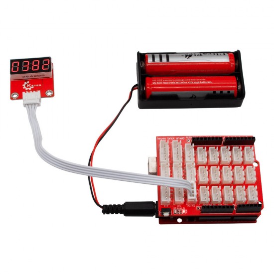 TM1637 I2C 4CH Digital Tube Sensor Module with Anti Reverse Plug Interface Board TM1637 I2C 4CH Digital Tube Sensor Module with Anti Reverse Plug Interface Board