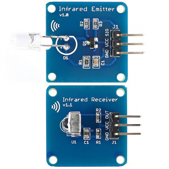 Mini 38KHz IR Infrared Transmitter Module + IR Infrared Receiver Sensor Module RPI STM32