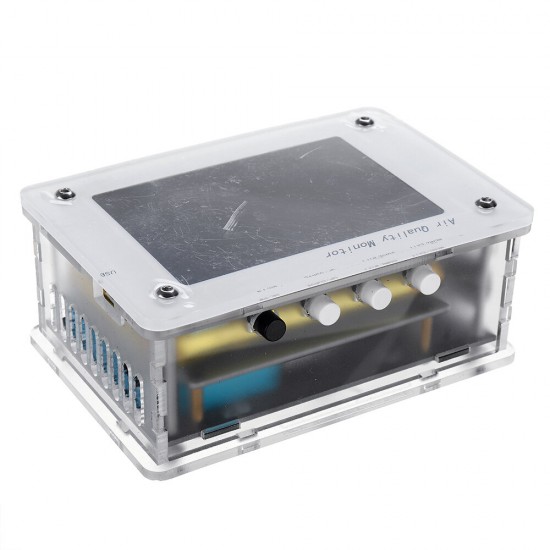 PM2.5 TVOC CO2 HCHO AQI Haze Formaldehyde Detector Air Monitor Temperature and Humidity with TF Card Support WIFI Function PM2.5 TVOC CO2 HCHO AQI Haze Formaldehyde Detector Air Monitor Temperature and Humidity with TF Card Support WIFI Function