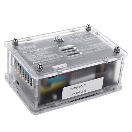 PM2.5 TVOC CO2 HCHO AQI Haze Formaldehyde Detector Air Monitor Temperature and Humidity with TF Card Support WIFI Function PM2.5 TVOC CO2 HCHO AQI Haze Formaldehyde Detector Air Monitor Temperature and Humidity with TF Card Support WIFI Function