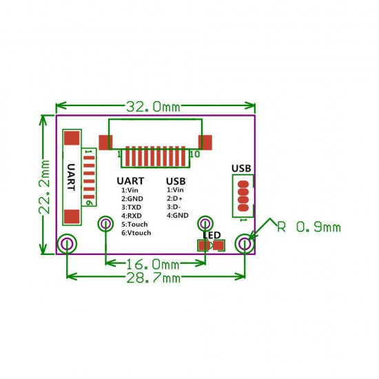 R303T USB Fingerprint Reader Access Control Recognition Touch Finger Sensor Module Scanner with 1000 Finger Capacity R303T USB Fingerprint Reader Access Control Recognition Touch Finger Sensor Module Scanner with 1000 Finger Capacity
