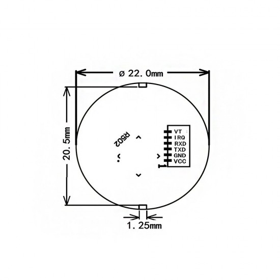 R502 Capacitive Fingerprint Reader Access Control Module Sensor Scanner with 200 Finger Capacity Small Circular Blue Red LED MX1.0-6pin DC3.3V R502 Capacitive Fingerprint Reader Access Control Module Sensor Scanner with 200 Finger Capacity Small Circular Blue Red LED MX1.0-6pin DC3.3V