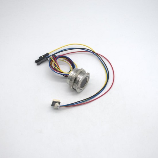 R503 Capacitive Fingerprint Module Sensor Scanner Circular Round Two-Color Ring Indicator LED Control DC3.3V MX1.0-6pin