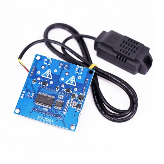 Temperature and Humidity Control Module Switch Digital Display Dual Output Automatic Constant Instrument Board With Sensor