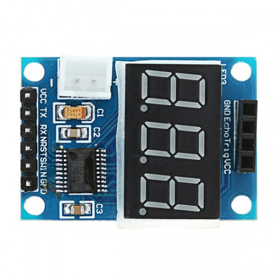Ultrasonic Distance Measurement Control Board HC-SR04 Test Board Rangefinder Digital Display Serial Output