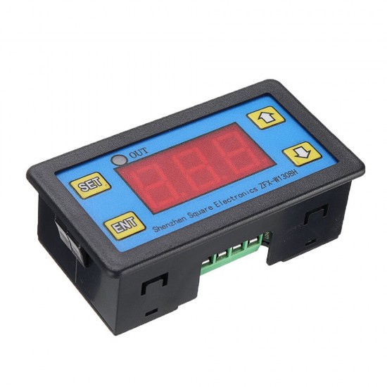 W1308H LED Microcomputer Digital Display Temperature Controller Adjustable Thermostat Intelligent Time Controller 12V / 24V / 220V