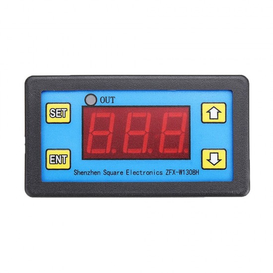 W1308H LED Microcomputer Digital Display Temperature Controller Adjustable Thermostat Intelligent Time Controller 12V / 24V / 220V