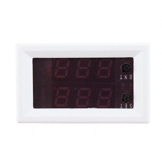 W2026C DC 12V 10A Digital Hygrometer Humidity Meter with Red/Blue LED Display Hygrometer Adjustable Humidity Controller Sensor Switch