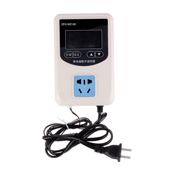 W2140 Digital Display Intelligent Temperature Controller Switch High Precision Temperature Control Socket W2140 Digital Display Intelligent Temperature Controller Switch High Precision Temperature Control Socket